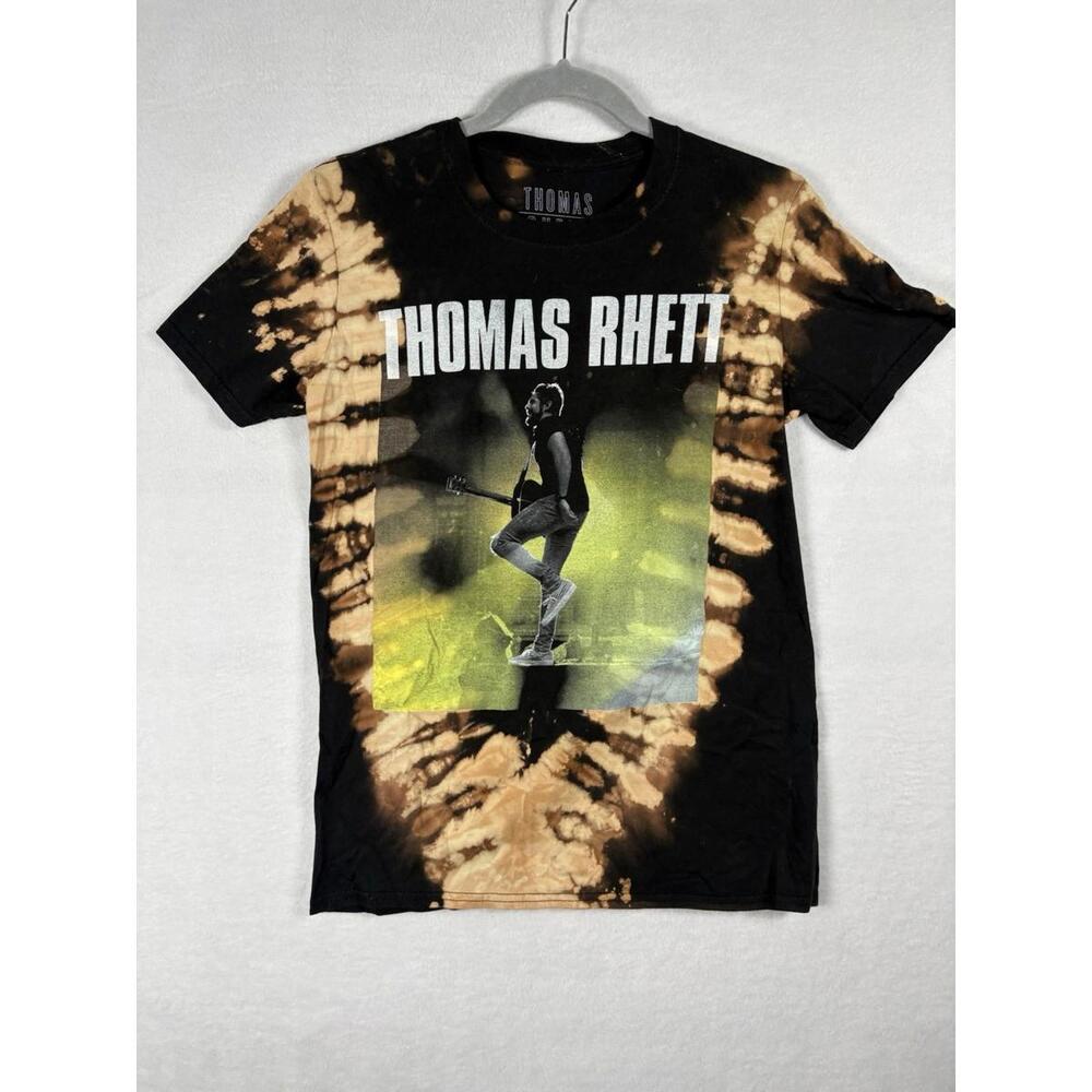 Thomas Rhett Concert T-Shirt Womens Size M Black Short Sleeve Graphic Tee Custom